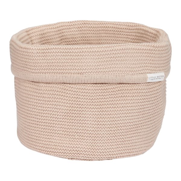 LITTLE DUTCH. Καλάθι αλλαξιέρας πλεκτό μικρό Beige